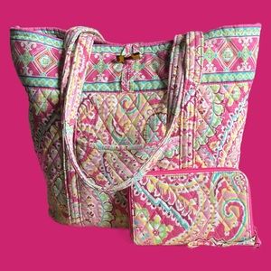 👛🌸Vera Bradley Capri Melon Lot🌸👛, retired